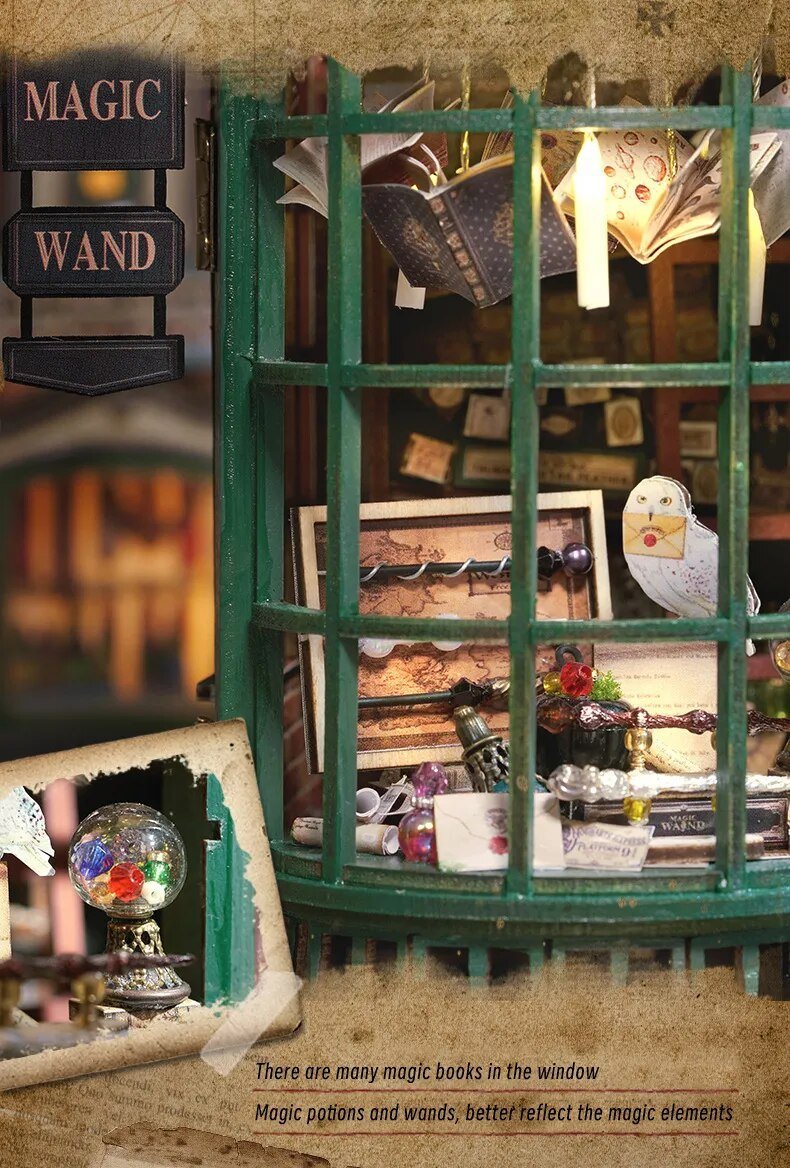 Magic Wand Shop Miniature Book Nook Kit