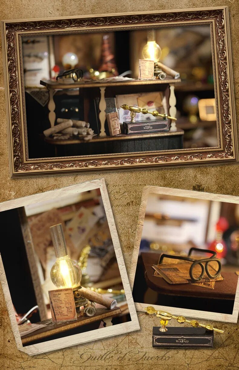 Magic Wand Shop Miniature Book Nook Kit