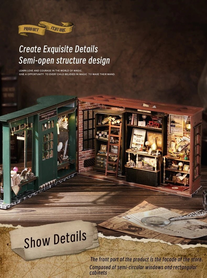 Magic Wand Shop Miniature Book Nook Kit