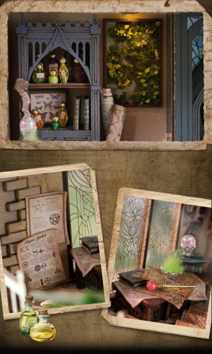 Magic Workshop Ruins Miniature Book Nook Kit