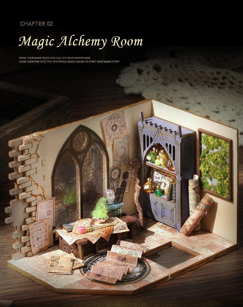 Magic Workshop Ruins Miniature Book Nook Kit