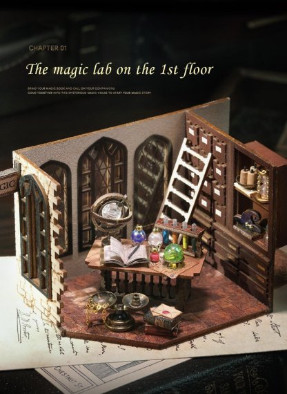 Magic Workshop Ruins Miniature Book Nook Kit