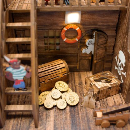 Sea Hunters DIY Book Nook 3D Wooden Puzzle