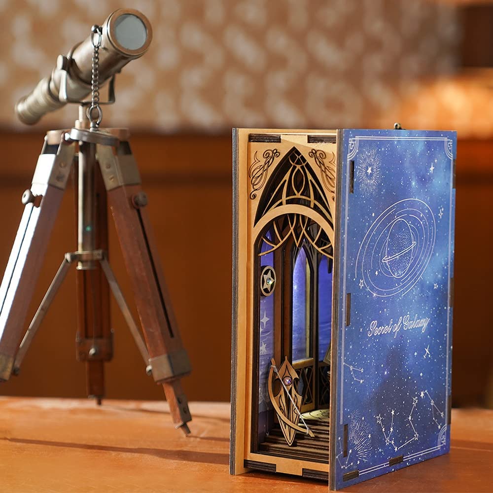 Secret Of Galaxy Book Nook 3D Wooden Puzzle