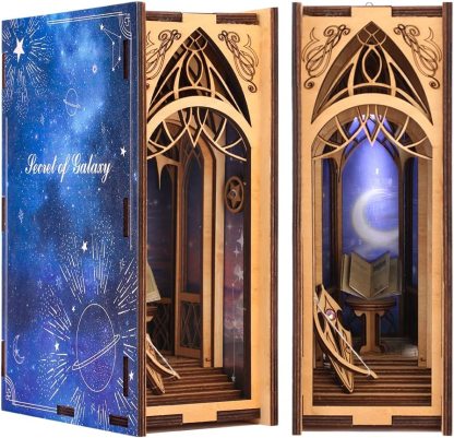 Secret Of Galaxy Book Nook 3D Wooden Puzzle