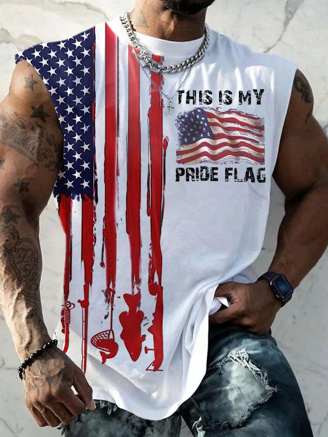 Men's This Is My Pride Flag Printed Tank Top