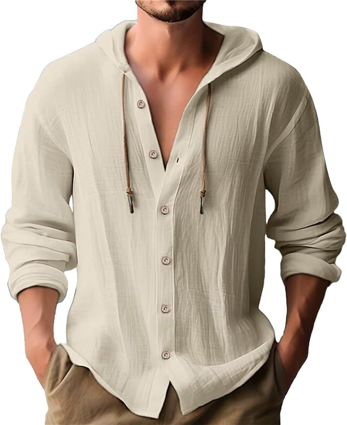 Hooded T-shirt Solid Color Casual Long Sleeve Top