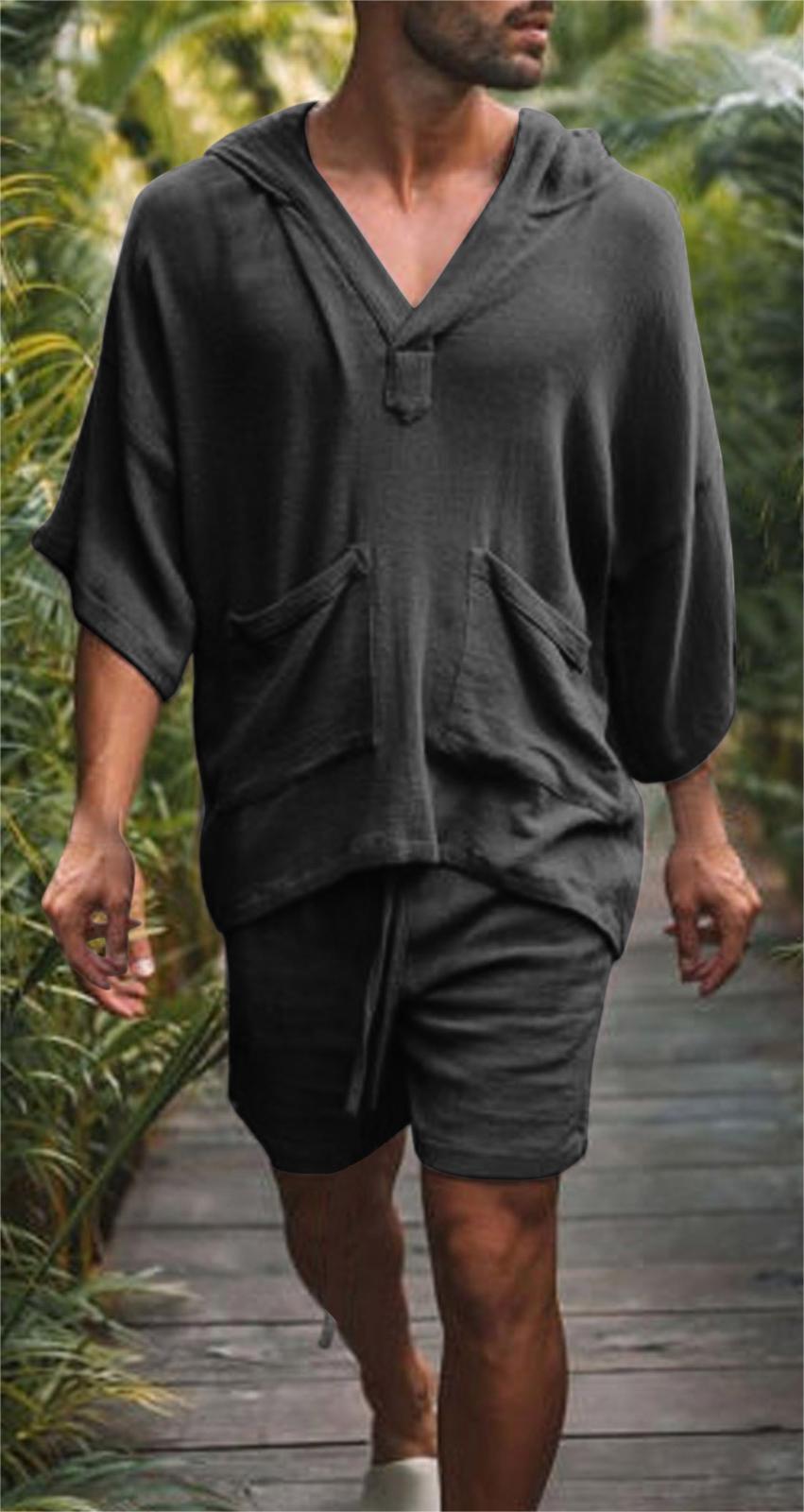 Loose Men's Casual Two Piece Set