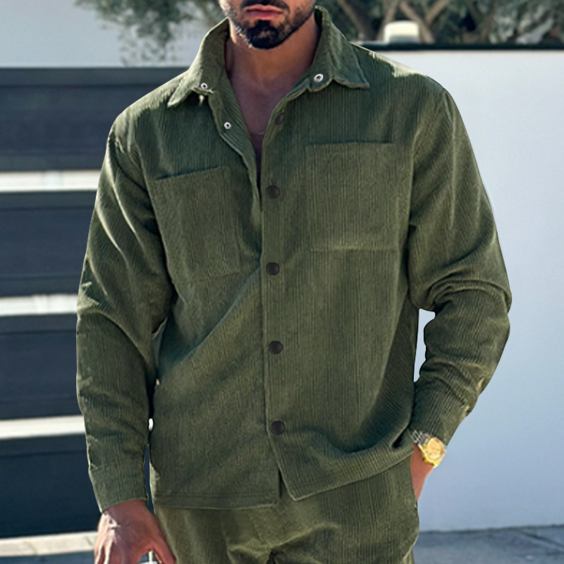 Multi-Pocket Slim Fit Casual Men's Coat