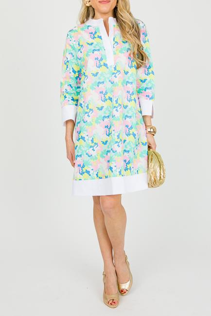 Side Slit Fashion Print Dress