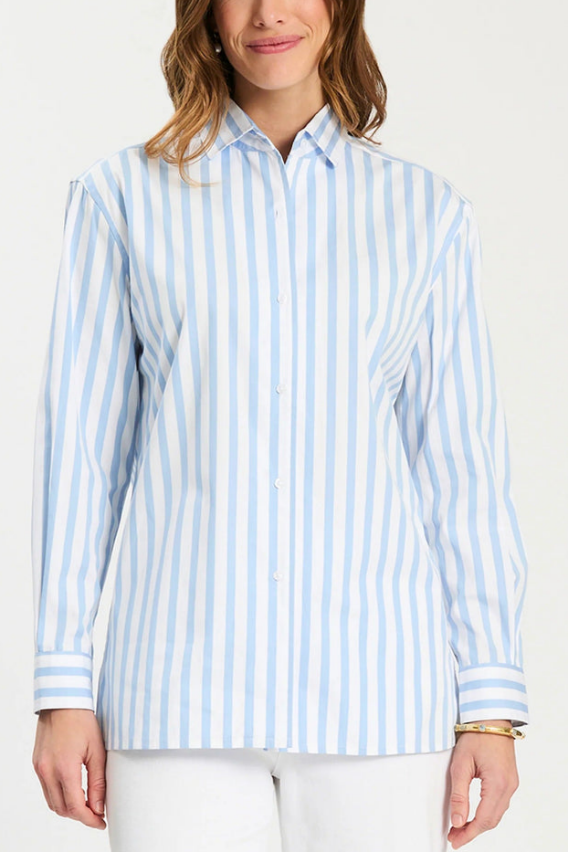 Striped Poplin Shirt