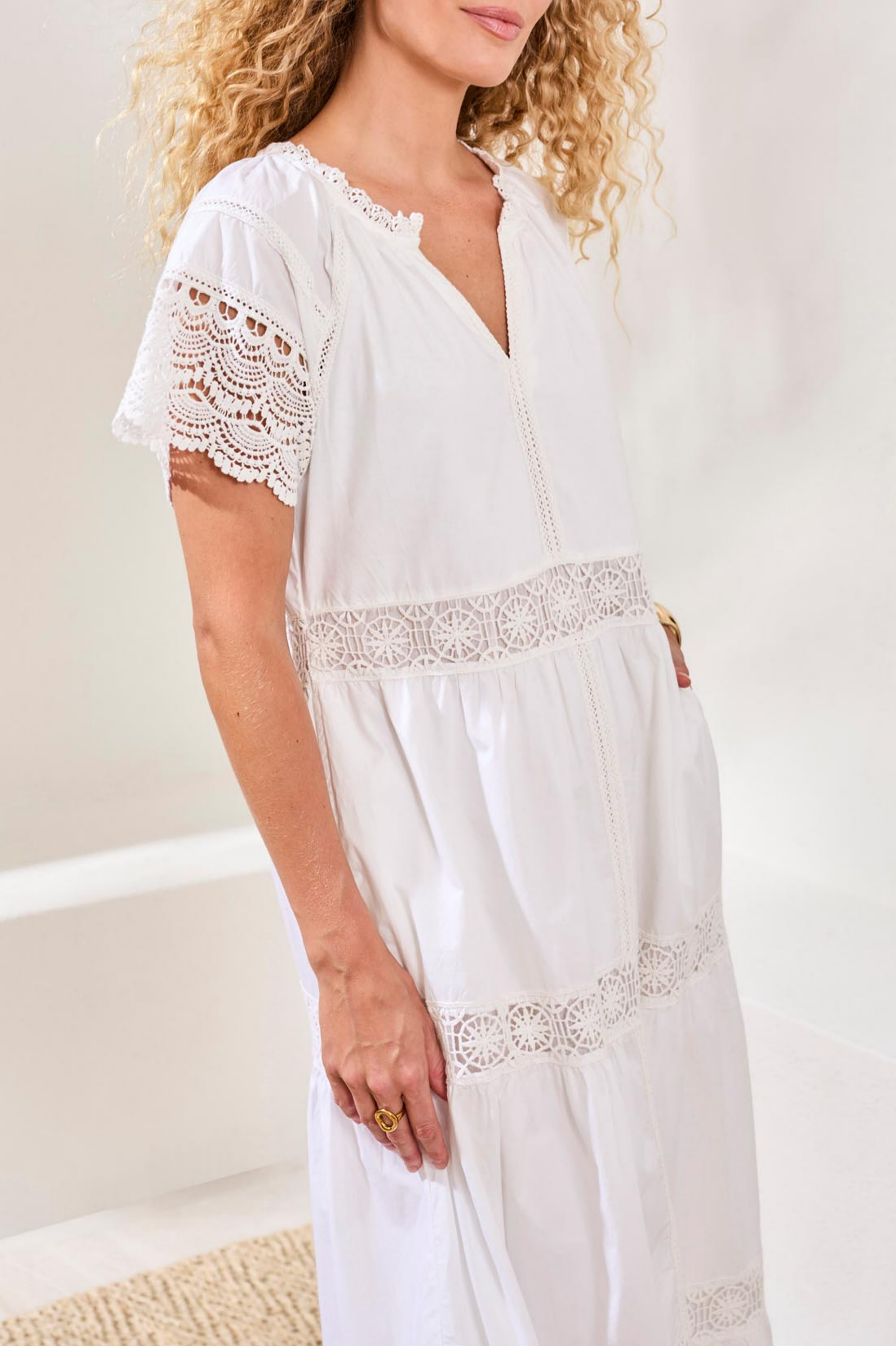 Short Sleeve Peasant Dress