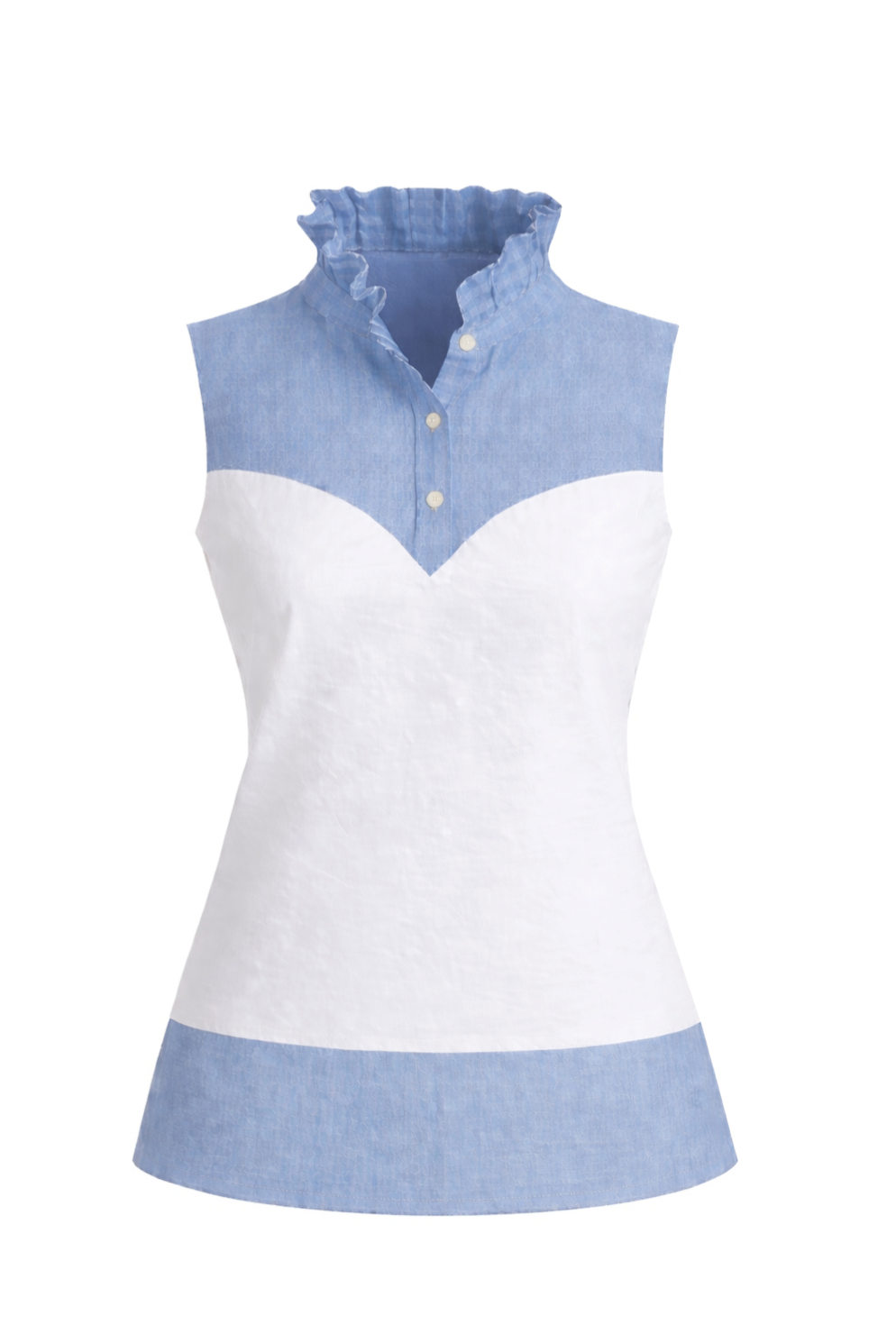 Chambray pom Tank