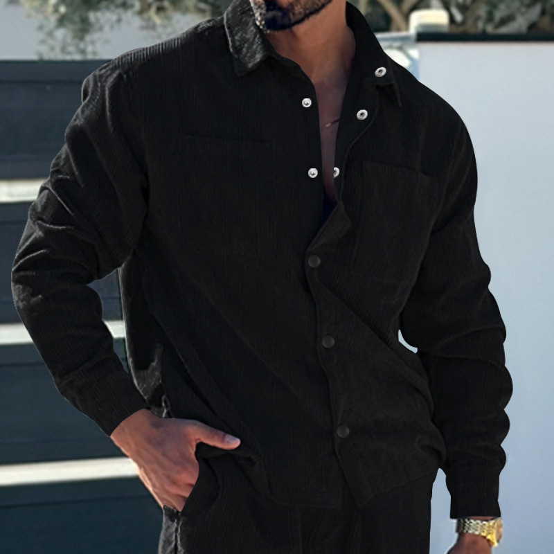 Multi-Pocket Slim Fit Casual Men's Coat