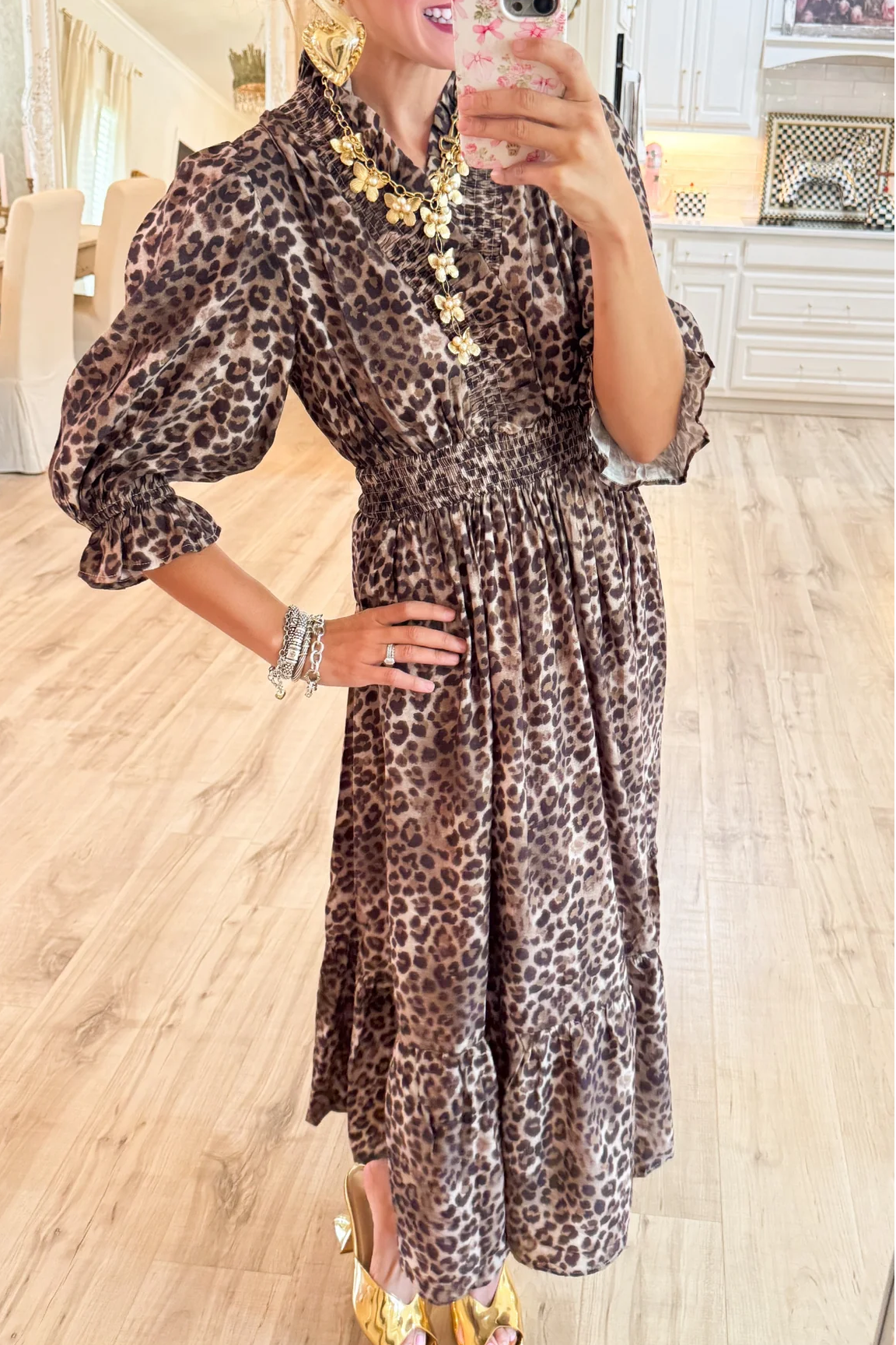 Leopard Print Maxi Dress