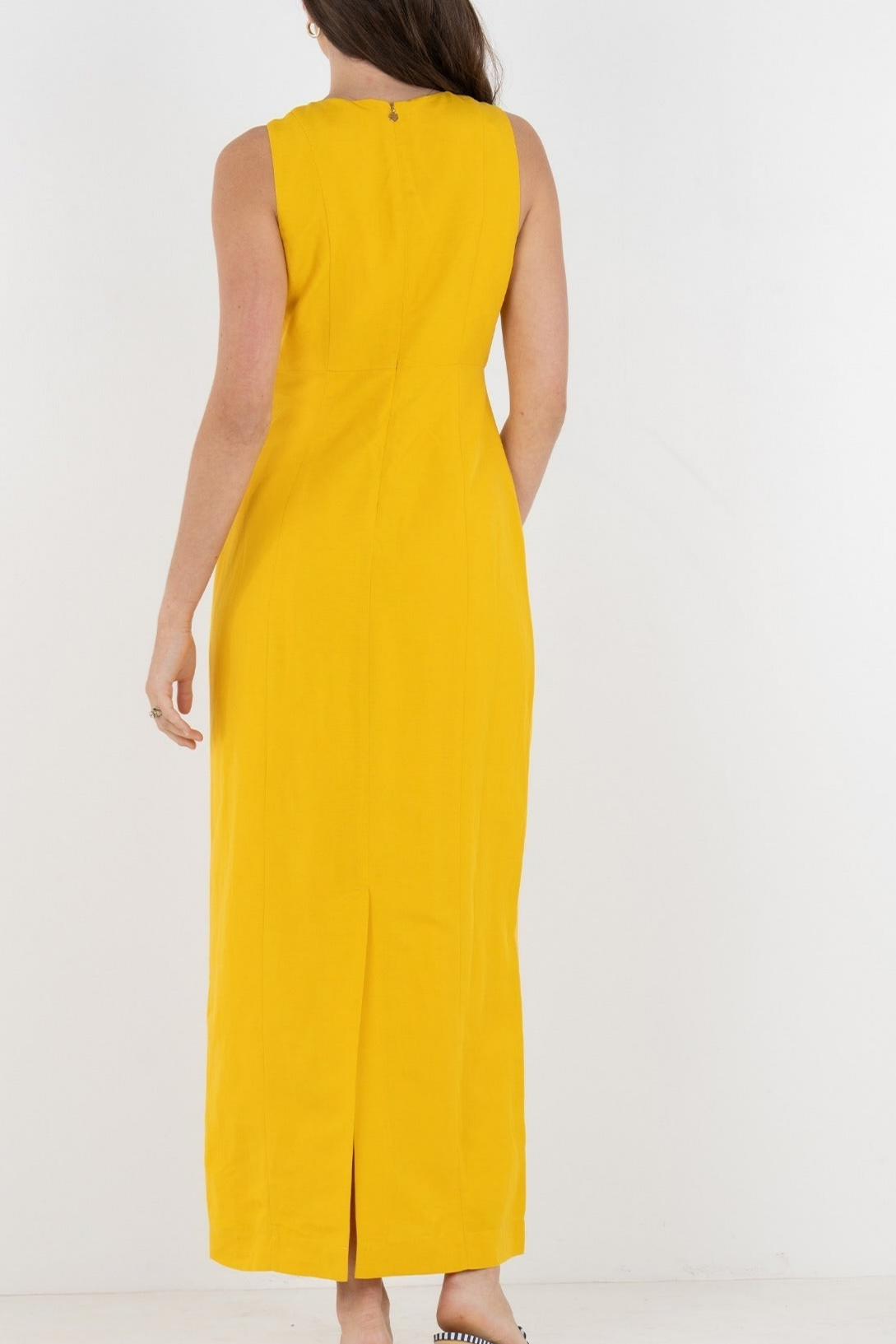 Tile Print Sleeveless Dress