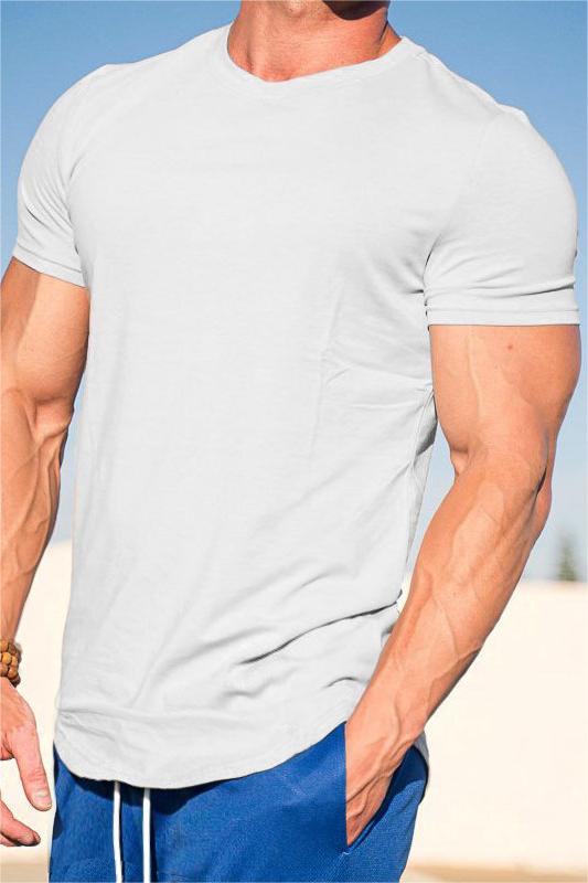 Short-Sleeved Trendy Training And Fitness T-Shirt