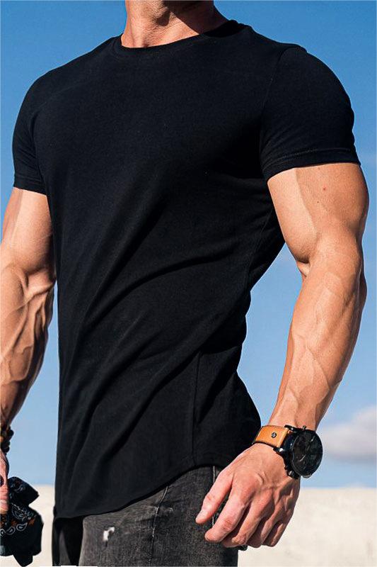 Short-Sleeved Trendy Training And Fitness T-Shirt