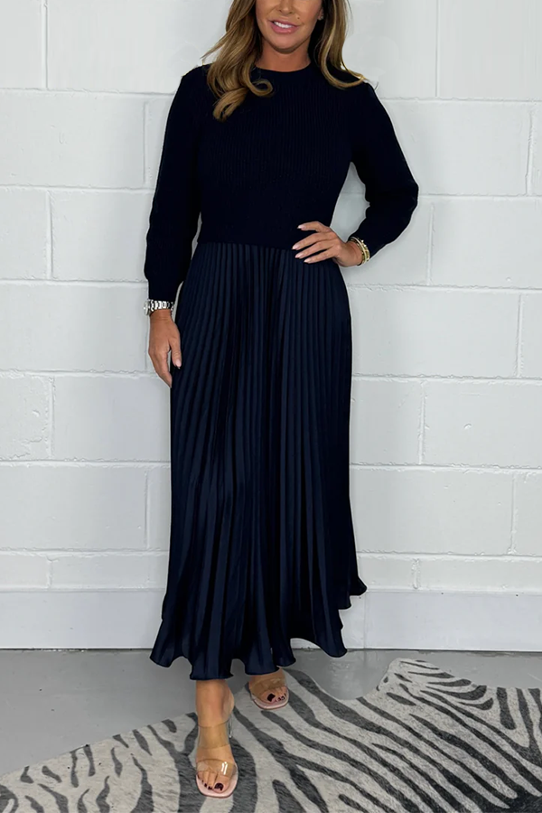 Long Sleeve Jumper & Pleated Bottom Dress