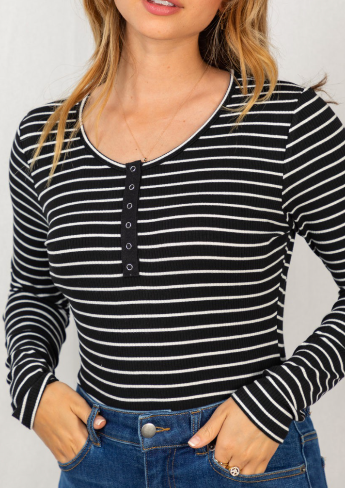 Classic Striped Bodysuit