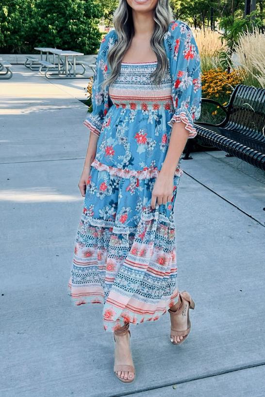 Flower Print Dress