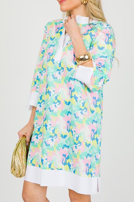 Side Slit Fashion Print Dress