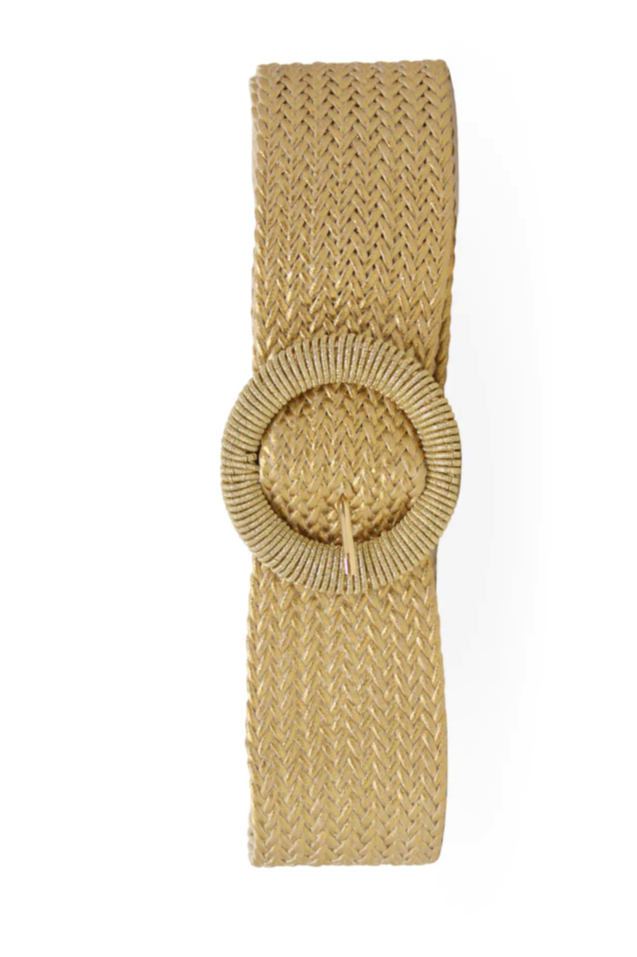 Gold Circle Buckle Belt