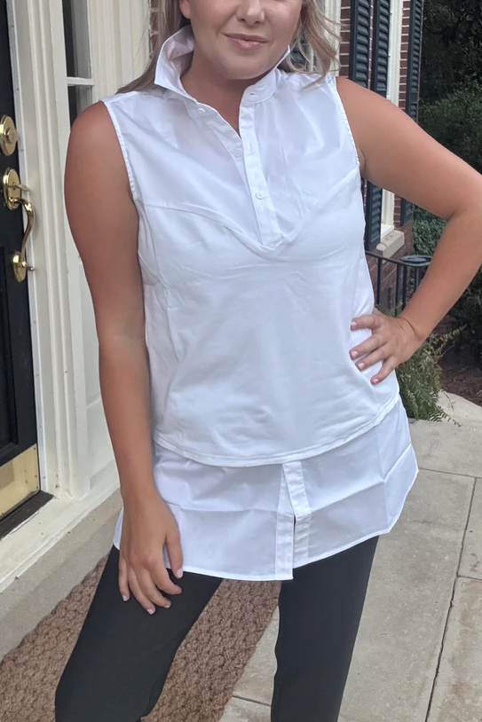 The Tula Tail Tank -White