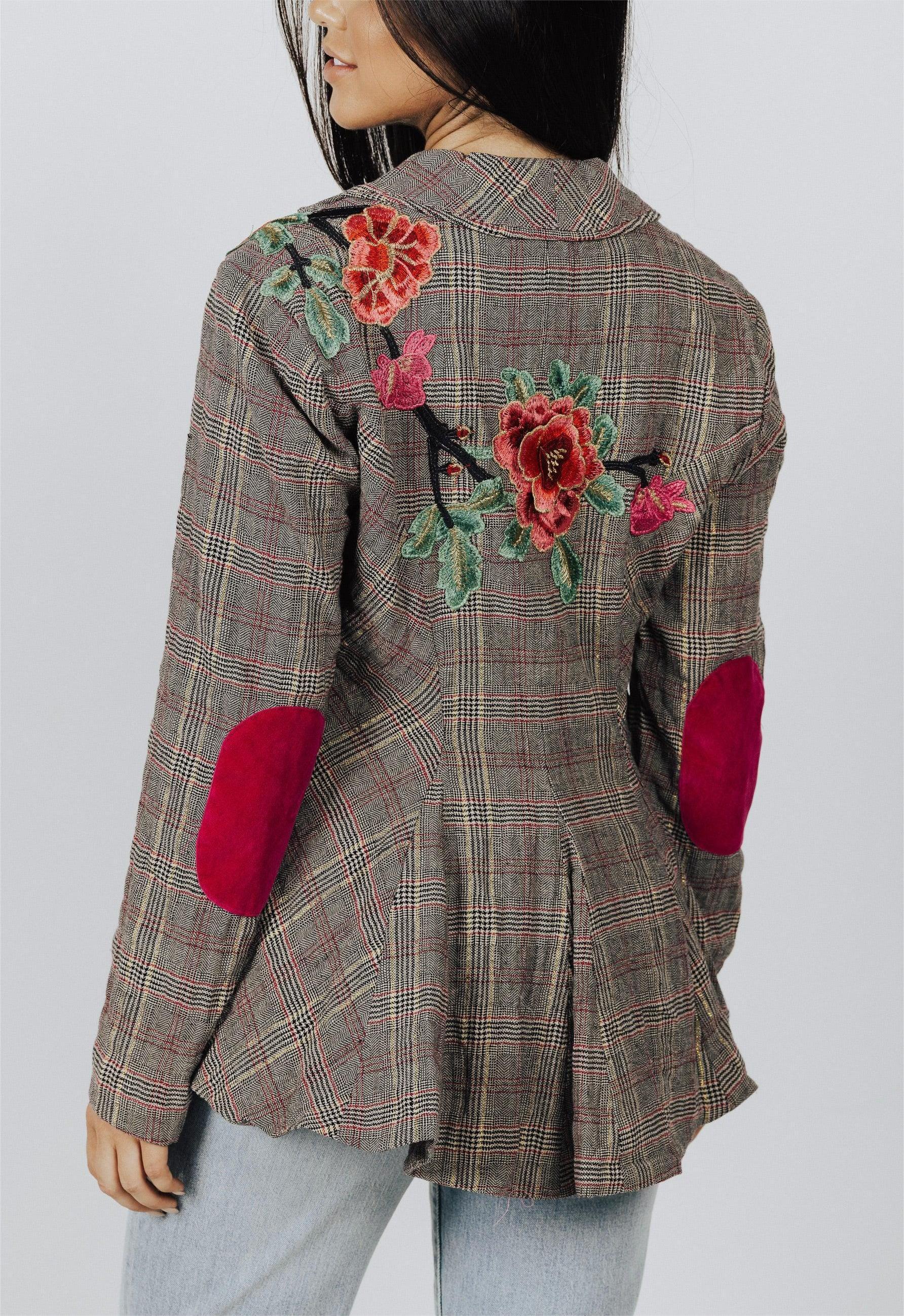 Aratta Gabriella Rose Flower Print Blazer