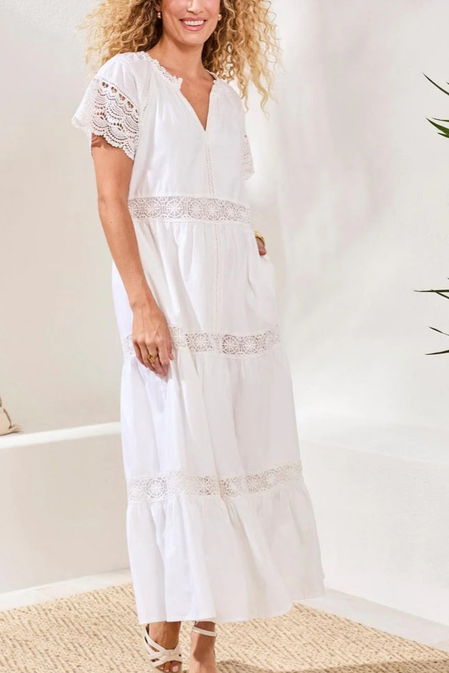 Short Sleeve Peasant Dress