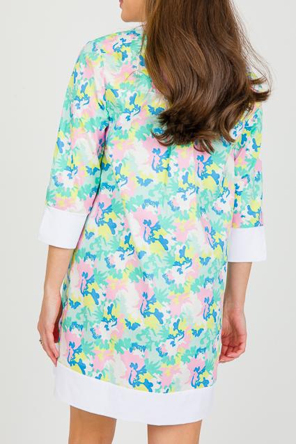 Side Slit Fashion Print Dress