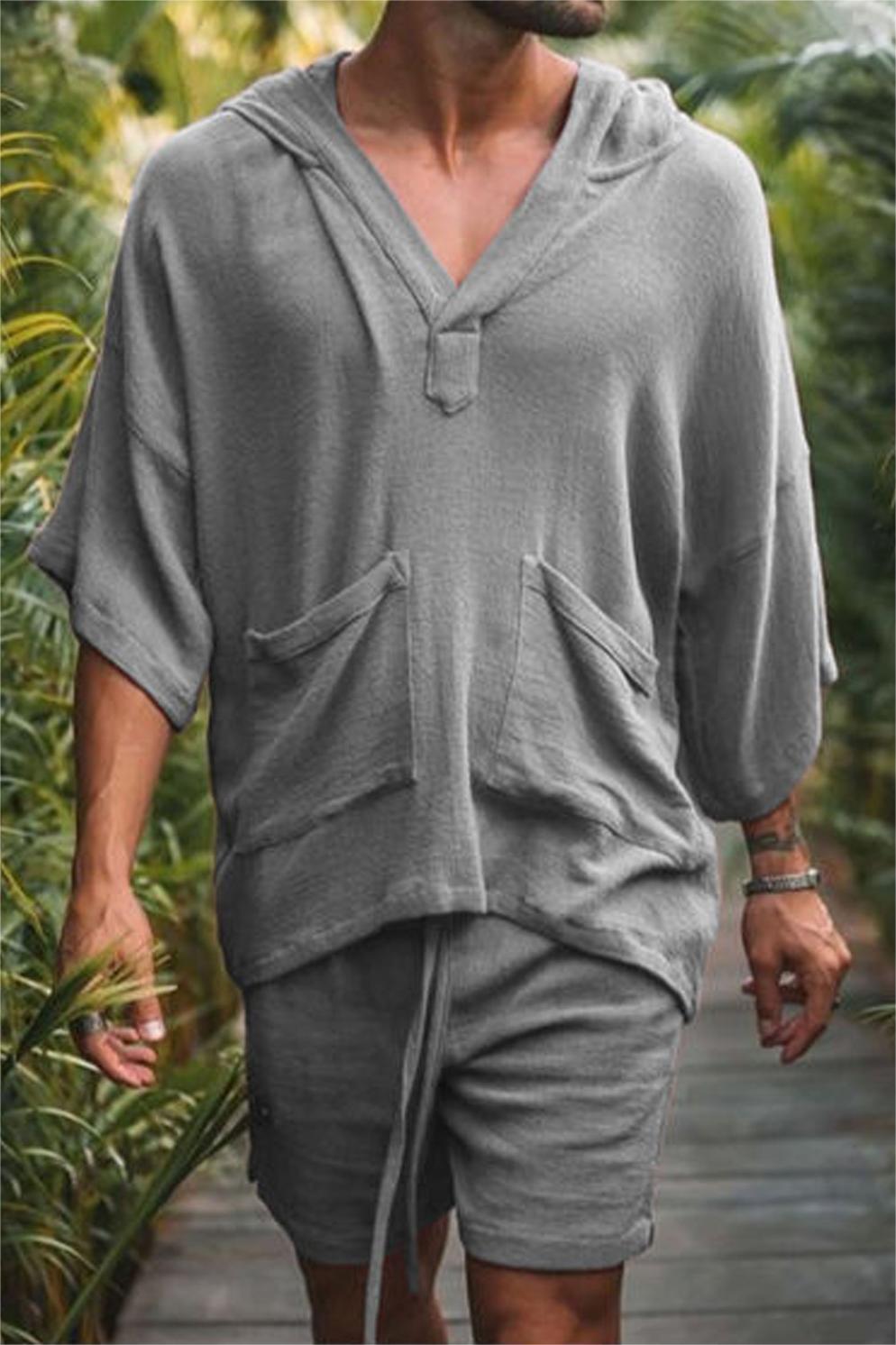 Loose Men's Casual Two Piece Set