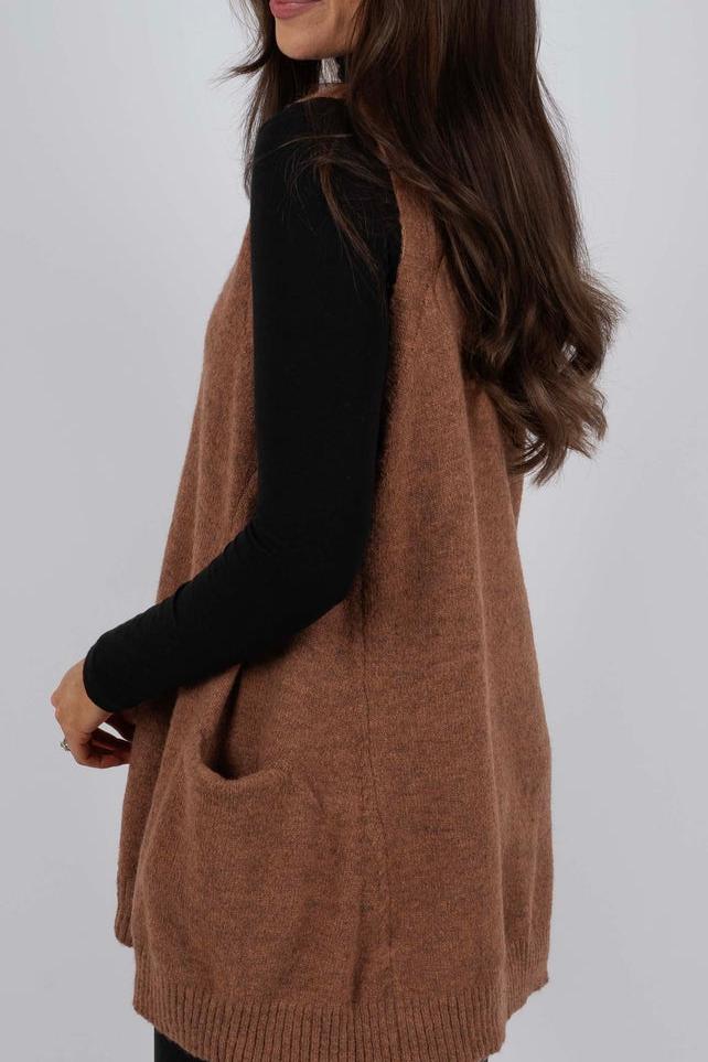 Simple And Stylish Sleeveless Sweater