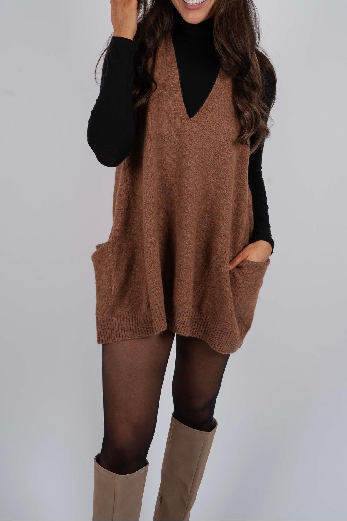 Simple And Stylish Sleeveless Sweater