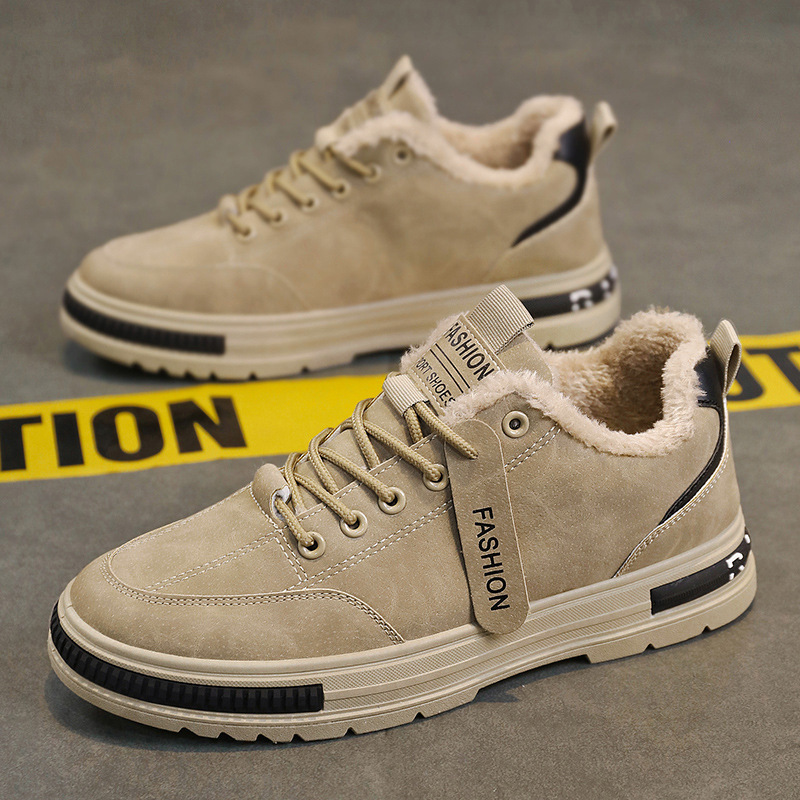 Men's comfortable non-slip velvet soft-soled cotton shoes