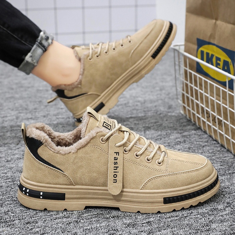 Men's comfortable non-slip velvet soft-soled cotton shoes