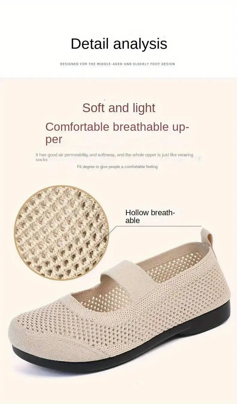 solid color mesh flats women s ankle band lightweight slip details 1