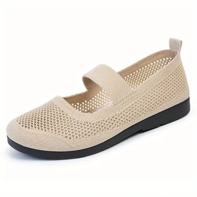 solid color mesh flats women s ankle band lightweight slip details 9