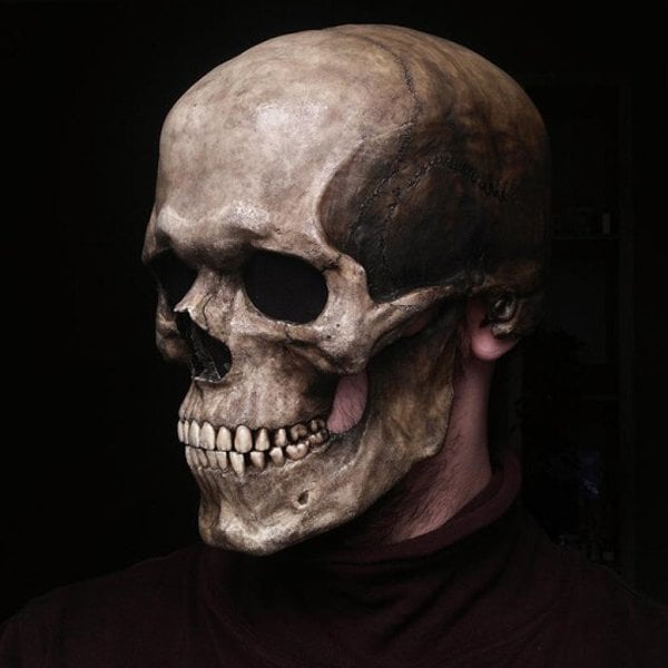 Halloween horror skull mask (mouth can move)