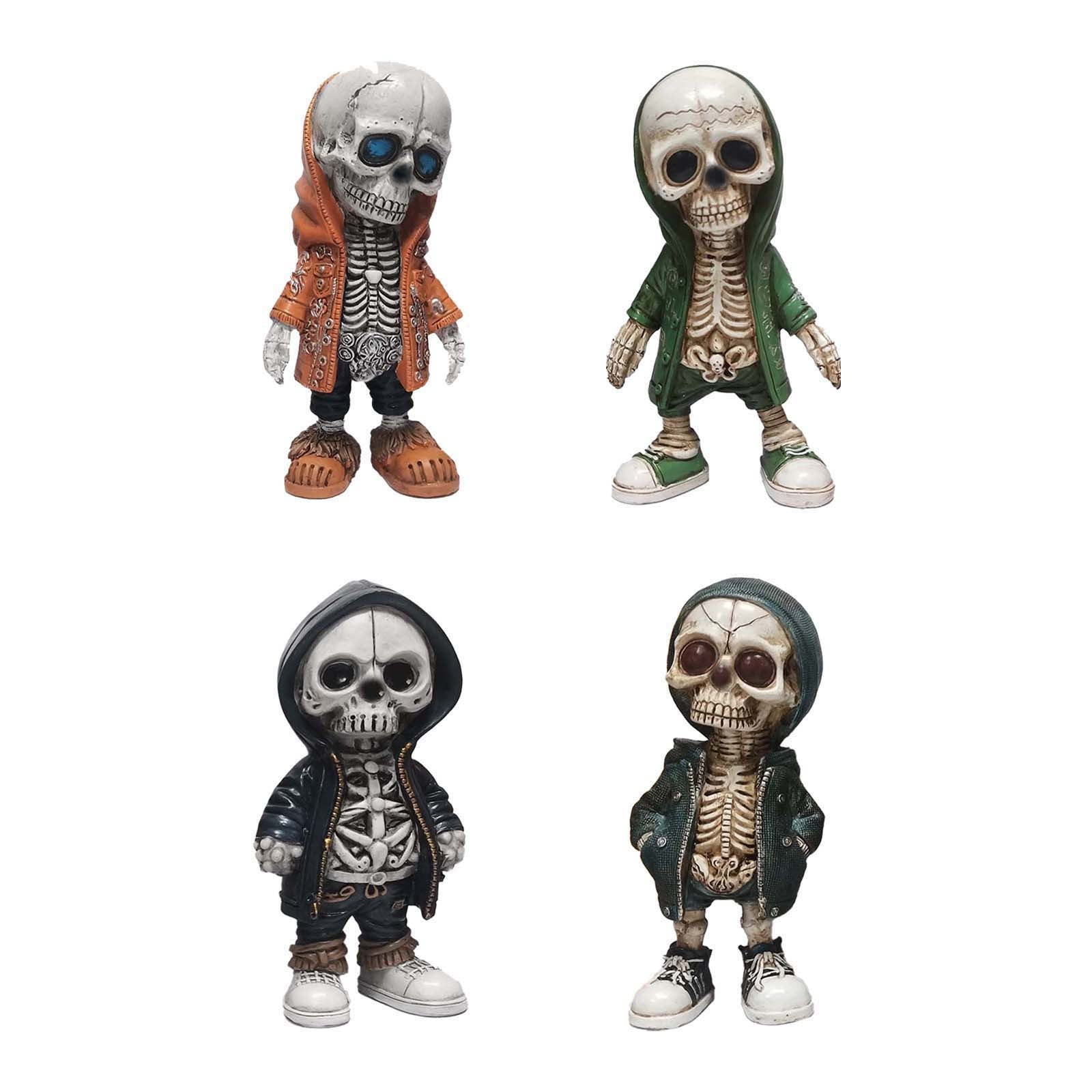 Halloween resin desk statue crafts skeleton man