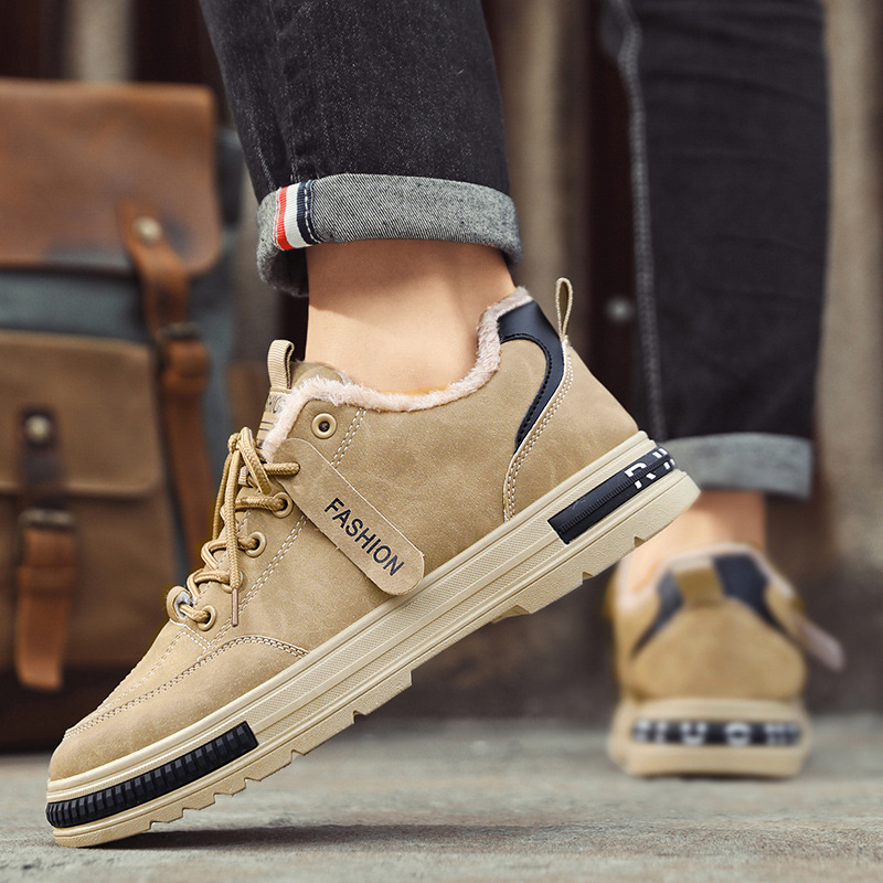 Men's comfortable non-slip velvet soft-soled cotton shoes