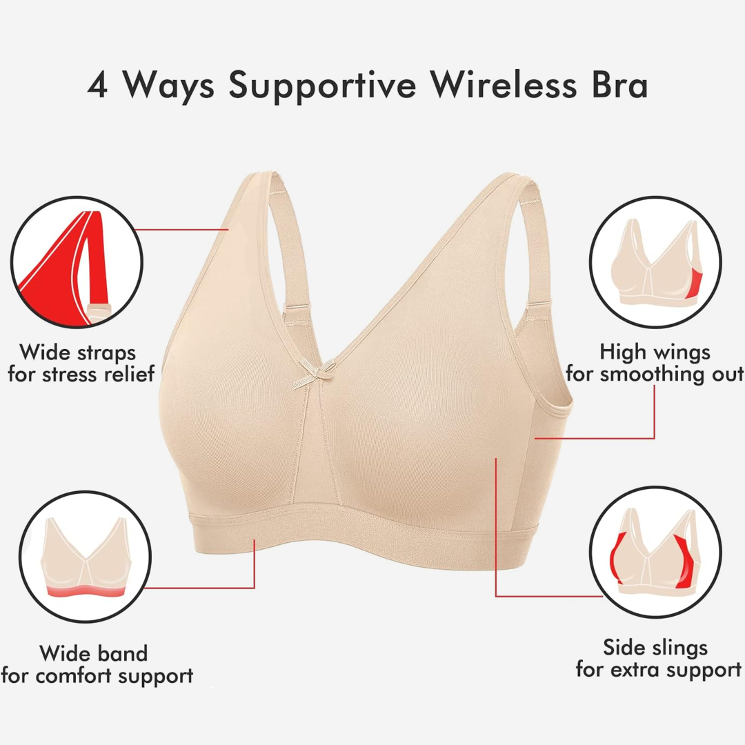 Lismali Cotton Wireless Unlined Sleep Bra