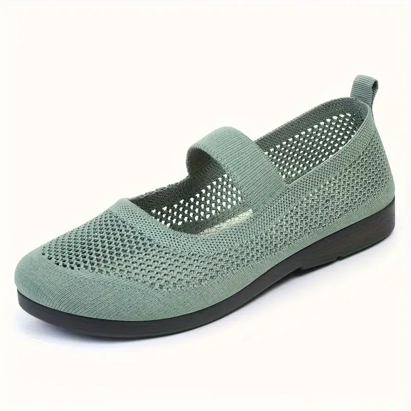solid color mesh flats women s ankle band lightweight slip details 10