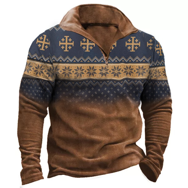Men's Knights Templar Christmas Winter Sweatshirt