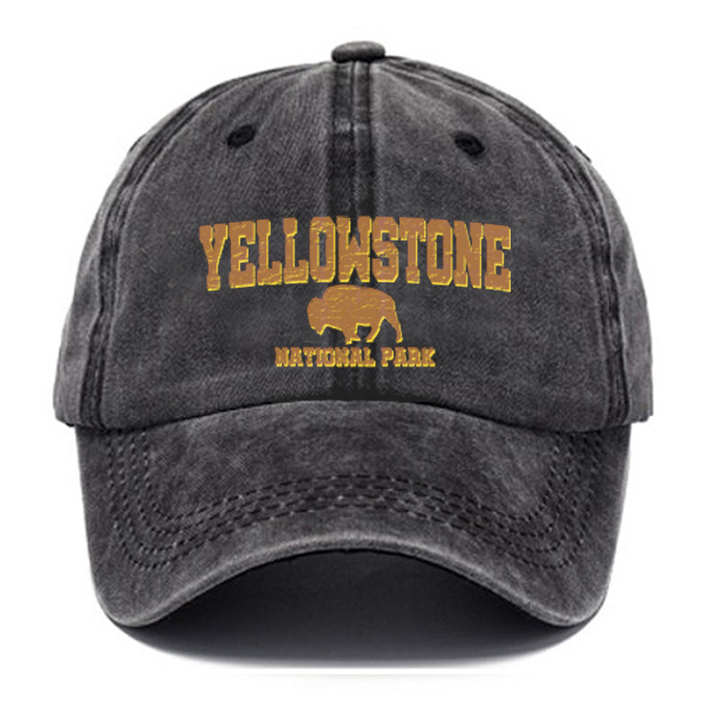 Yellowstone National Park Men's Vintage Washed Hat