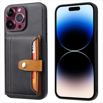 IPHONE 15 PRO RETRO STYLE CASE WITH WALLET