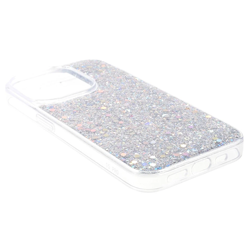 IPHONE 15 PRO MAX GLITTER FLAKES TPU CASE