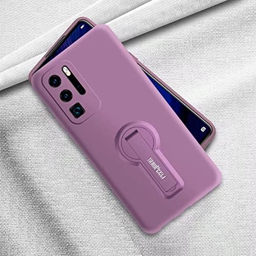 EnZo for Huawei Phone case for Huawei P40PRO with Phone Stand,Soft Gel Rubber case Cover for Huawei Series（Gift: Film + Phone Rope）.