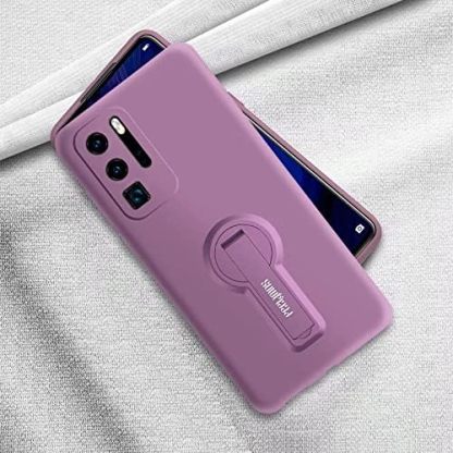 EnZo for Huawei Phone case for Huawei P40PRO with Phone Stand,Soft Gel Rubber case Cover for Huawei Series（Gift: Film + Phone Rope）.