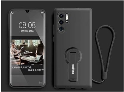 EnZo for Huawei Phone case for Huawei P40PRO with Phone Stand,Soft Gel Rubber case Cover for Huawei Series（Gift: Film + Phone Rope）.